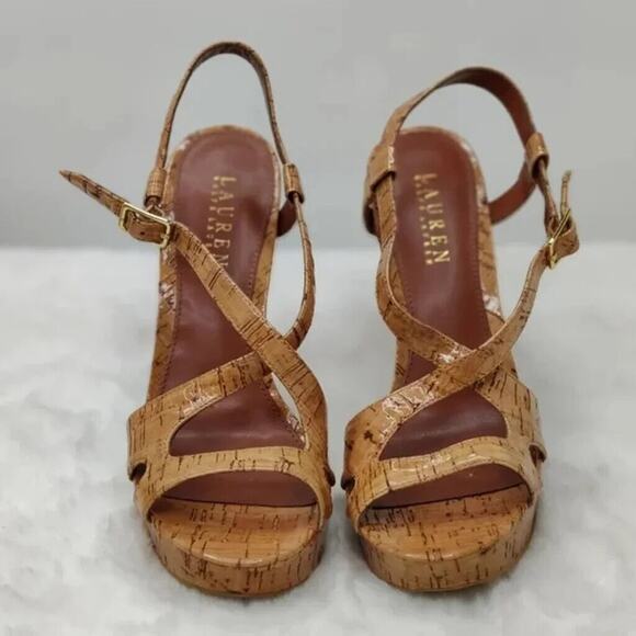 Lauren by Ralph Lauren Heeled Sandals Sz 7.5 - Picture 4 of 9
